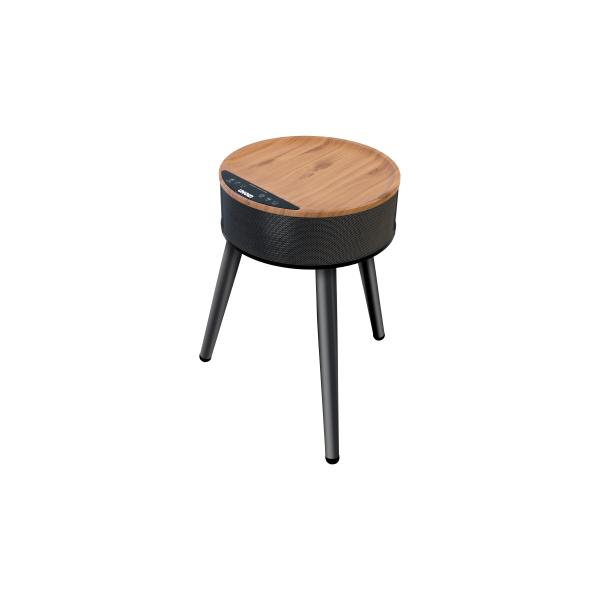 Unold Heizlüftertisch Henry 86545, Elektrischer Raumheizlüfter, Keramik, 1,2 M, Drinnen, Schwarz, Holz, Kunststoff