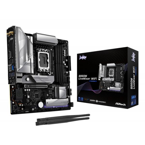 Asrock B860m Livemixer Wifi Intel B860 Lga 1851 [socket V1] Micro Atx (asrock B860m Livemixer Wifi Ddr5 Intel)