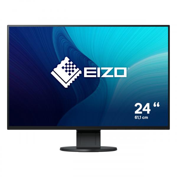 Eizo Flexscan Ev2456-Bk Led Display 61,2 Cm [24.1] 1920 X 1200 Pixel Wuxga Nero (** Ev2456 24 Mm Dp Dvi Blk)