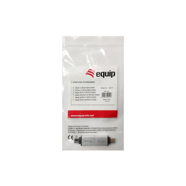 Equip 133473 Adattatore Per Inversione Del Genere Dei Cavi Usb Type C Usb Type A Argento - Image 4