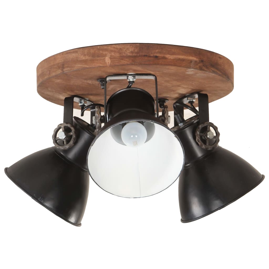 Lampada A Sospensione Industriale 25 W Nero 42x27 Cm E27
