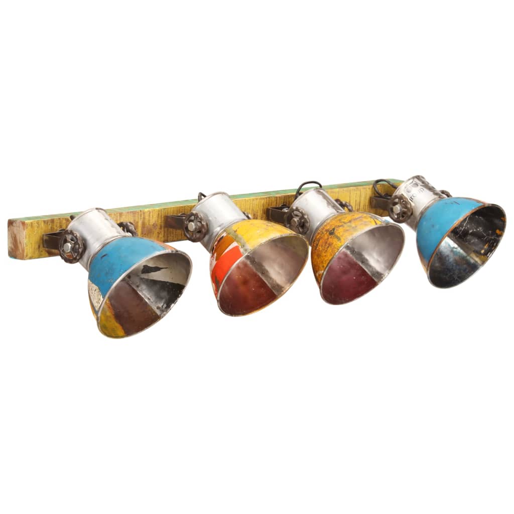 Lampada Da Parete Industriale Multicolore 90x25 Cm E27