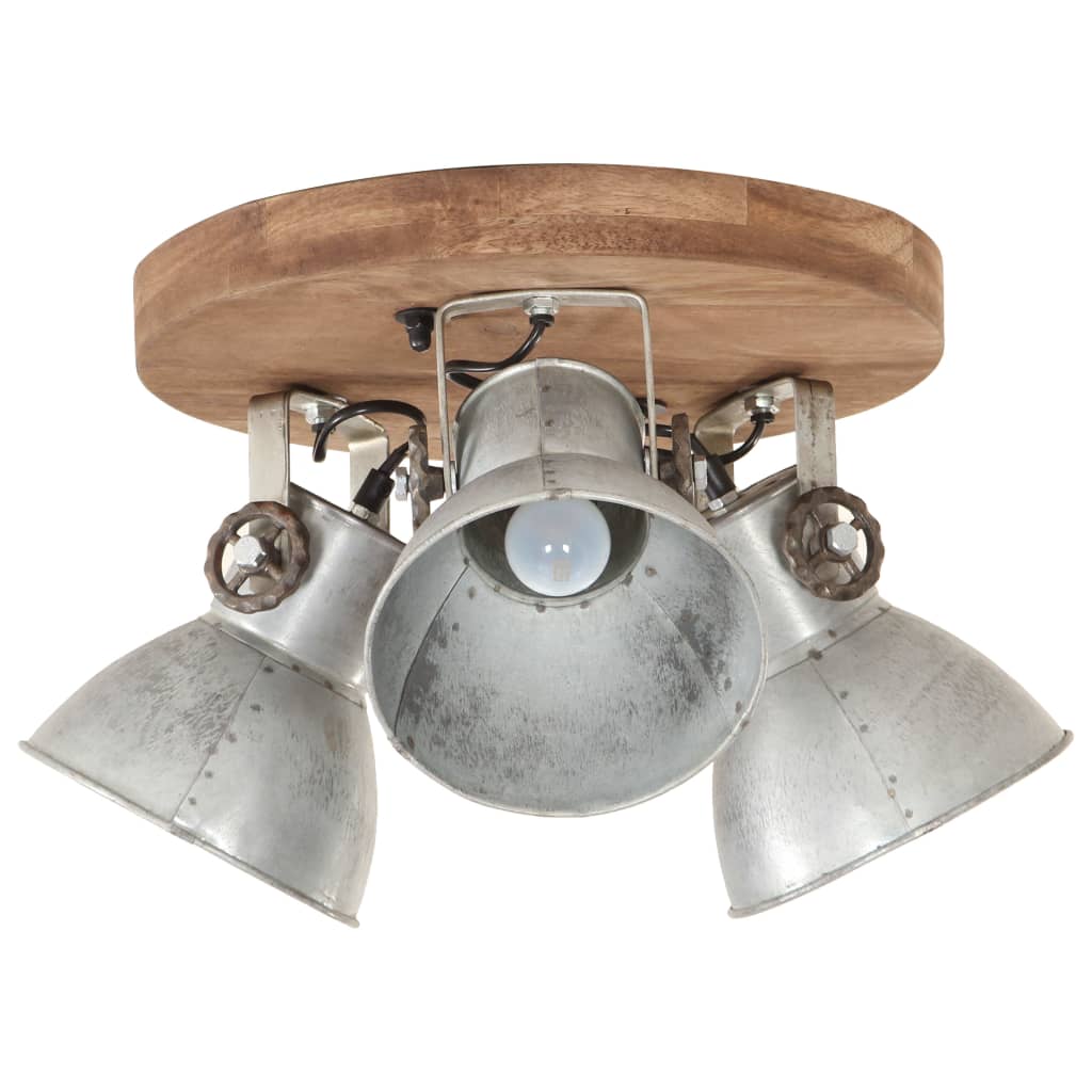 Lampada A Sospensione Industriale 25 W Argento 42x27cm E27