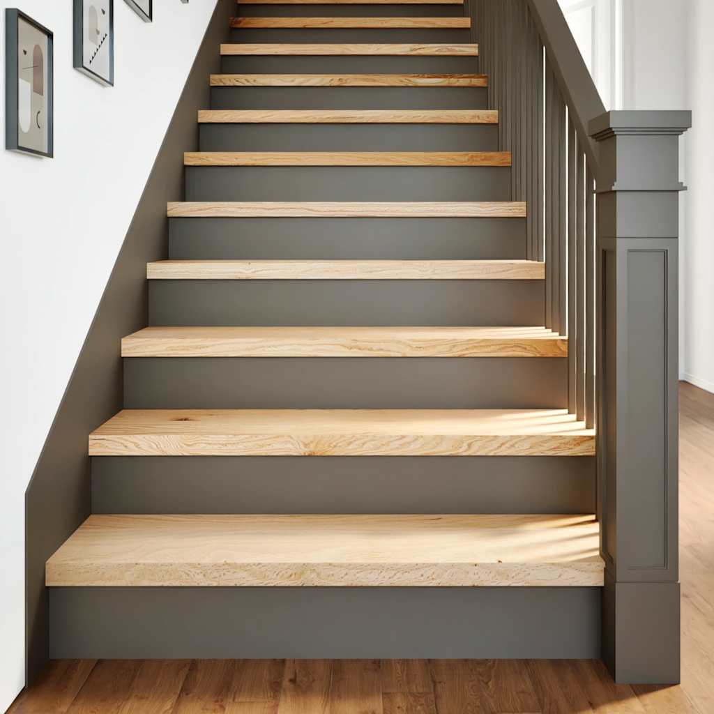 Gradini 4 Pz 90x25x2 Cm In Rovere Massello Non Trattato