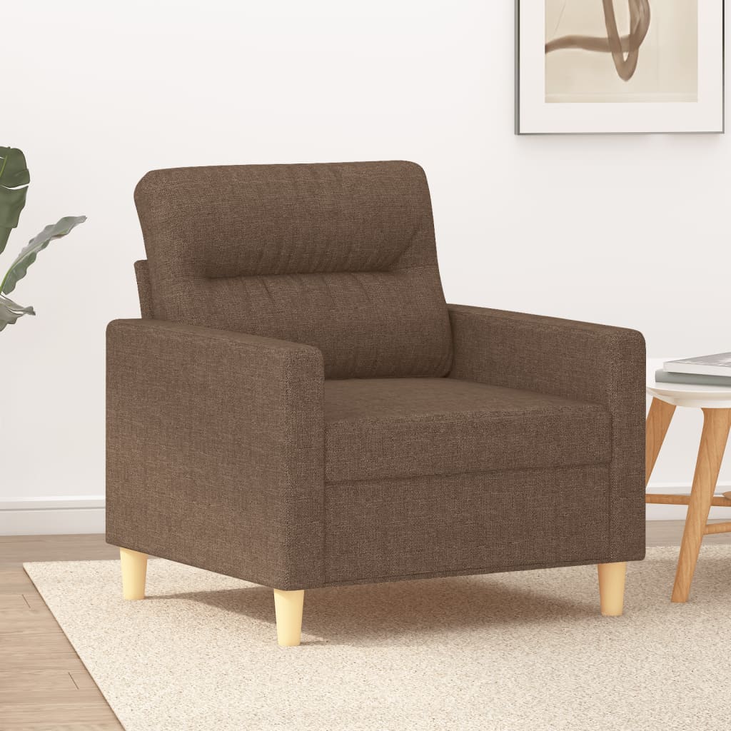 Poltrona Marrone 60 Cm In Tessuto