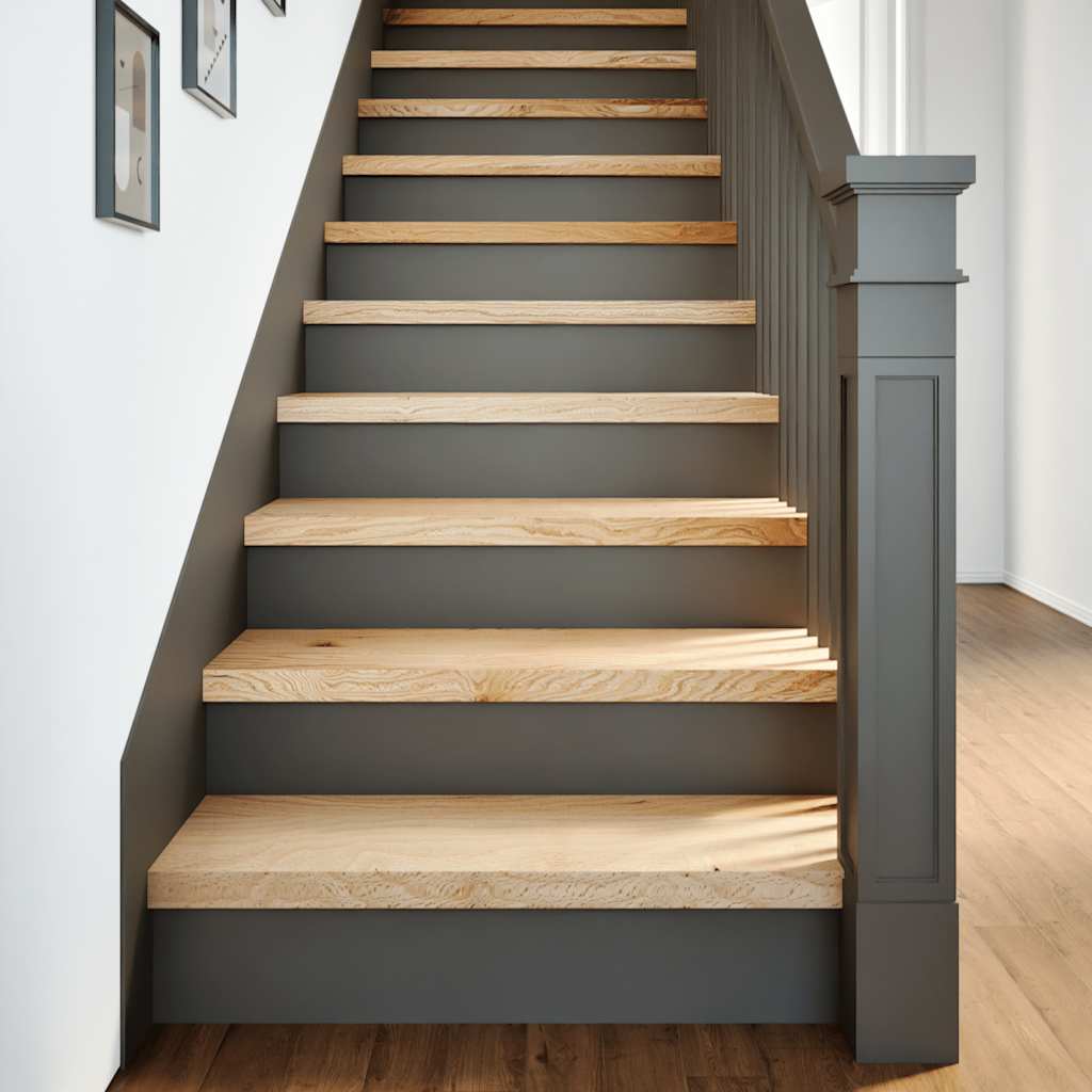 Gradini 4 Pz 80x25x2 Cm In Rovere Massello Non Trattato