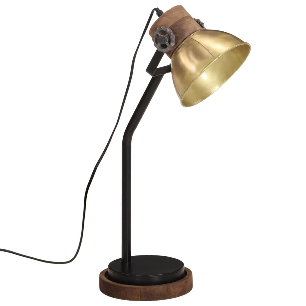 Lampada A Scrivania 25 W Ottone Anticato 18x18x60 Cm E27