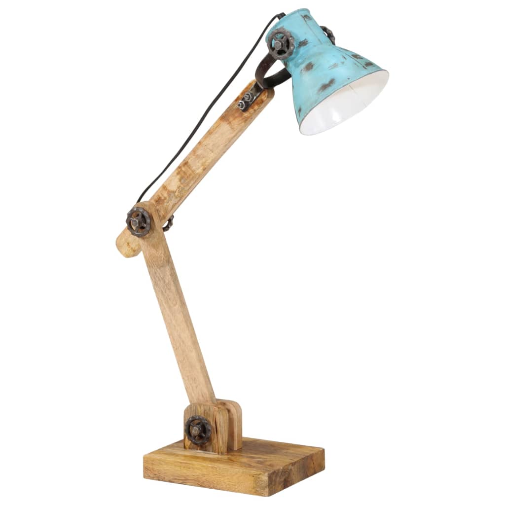 Lampada Da Scrivania 25 W Blu Anticato 23x18x96 Cm E27