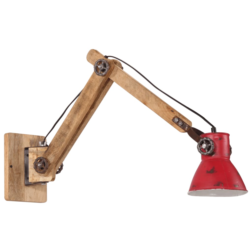Lampada A Parete 25 W Rosso Anticato 96x15x20 Cm E27