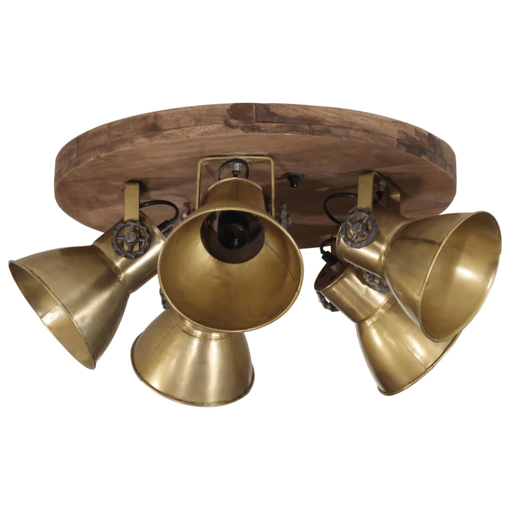 Lampada A Soffitto 25 W Ottone Anticato 50x50x25 Cm E27