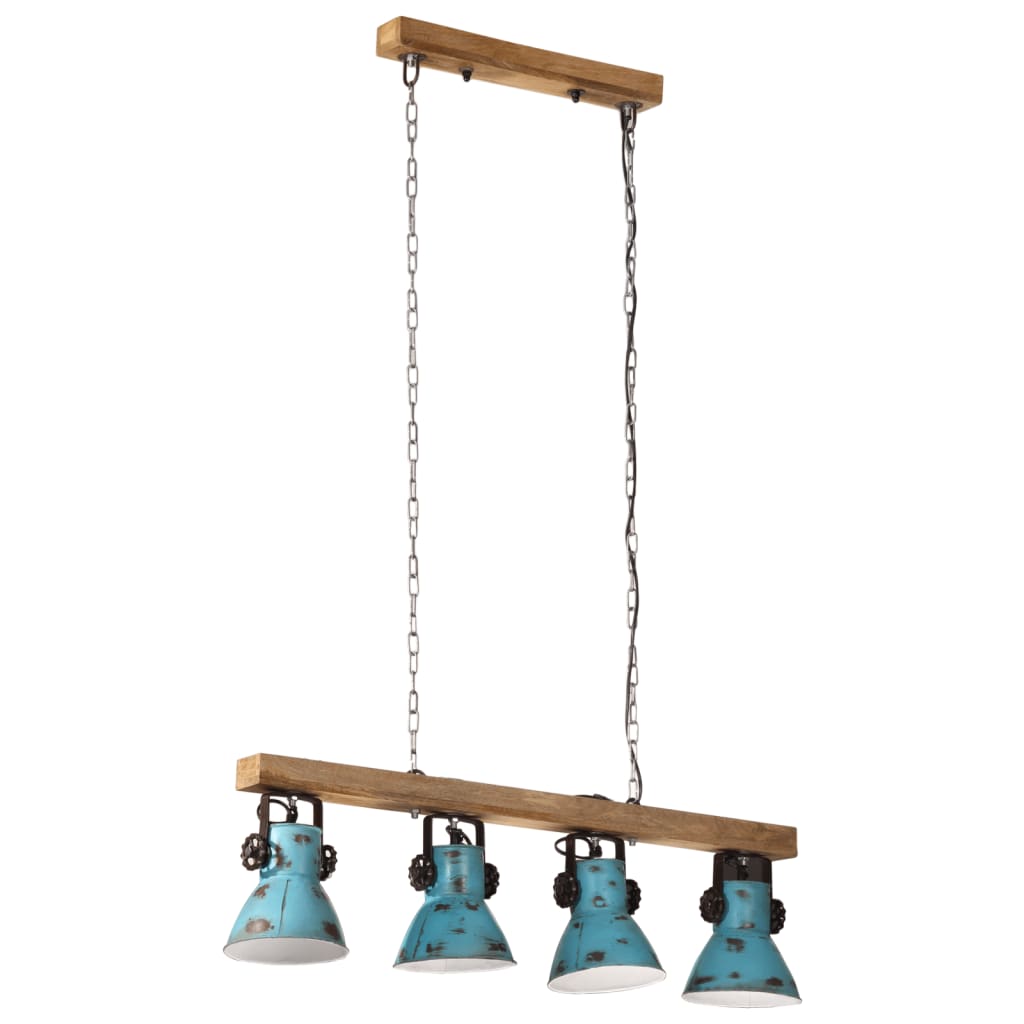 Lampada Da Soffitto 25 W Blu Anticato 90x24x111 Cm E27