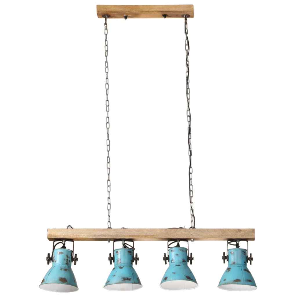 Lampada Da Soffitto 25 W Blu Anticato 90x24x111 Cm E27 - Image 3