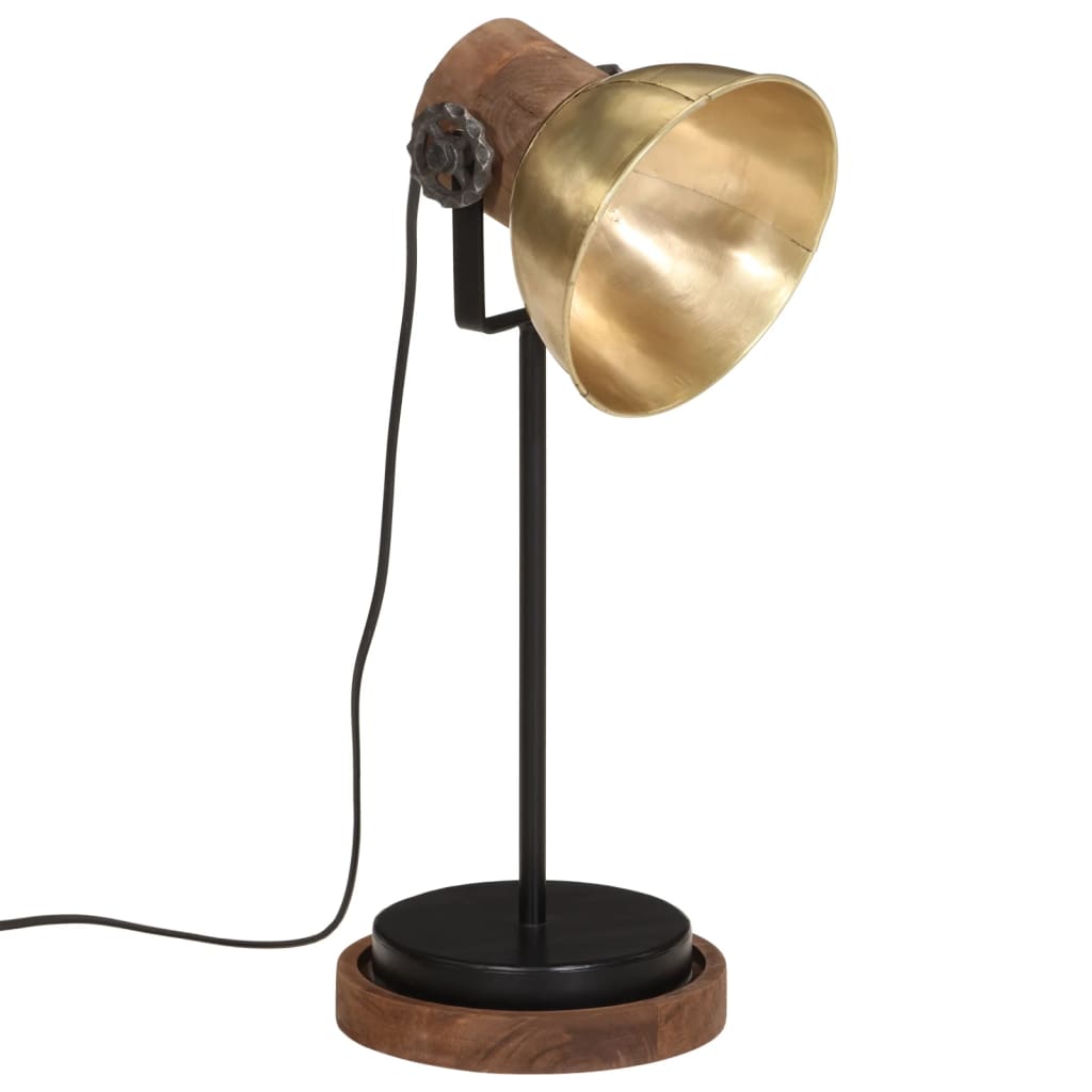 Lampada A Scrivania 25 W Ottone Anticato 17x17x50 Cm E27