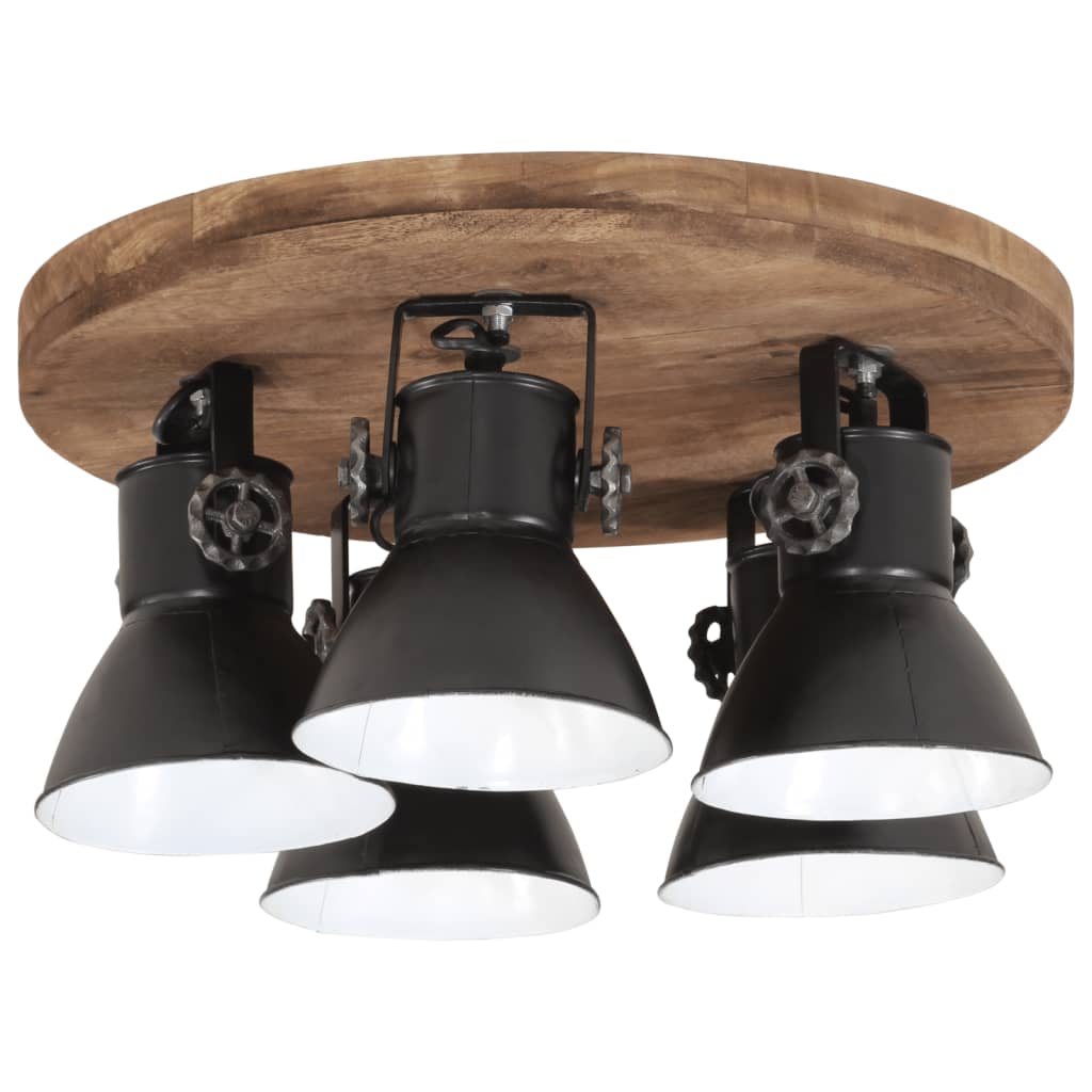 Lampada Da Soffitto 25 W Nera 50x50x25 Cm E27 - Image 3