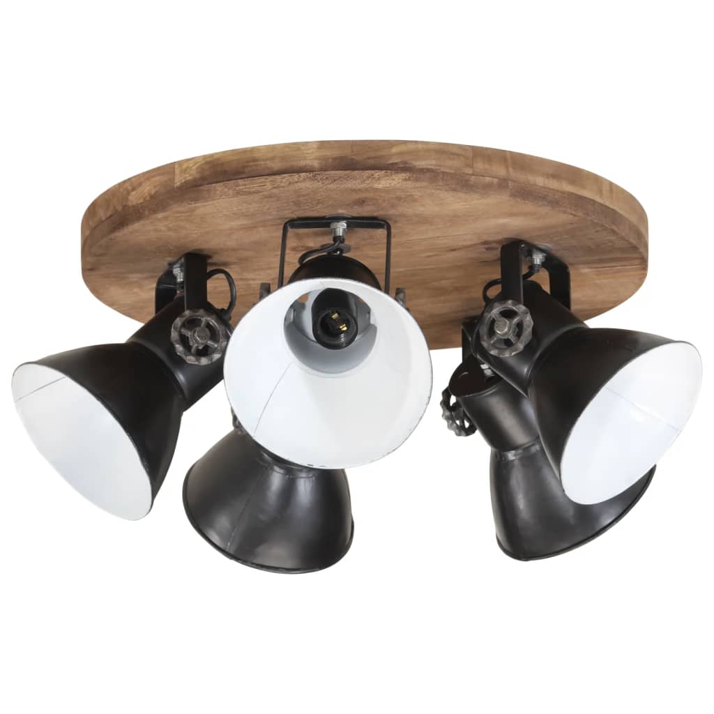 Lampada Da Soffitto 25 W Nera 50x50x25 Cm E27