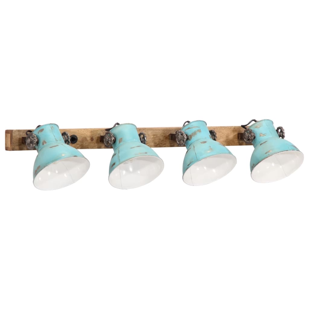 Lampada A Parete 25 W Blu Anticato 90x25 Cm E27