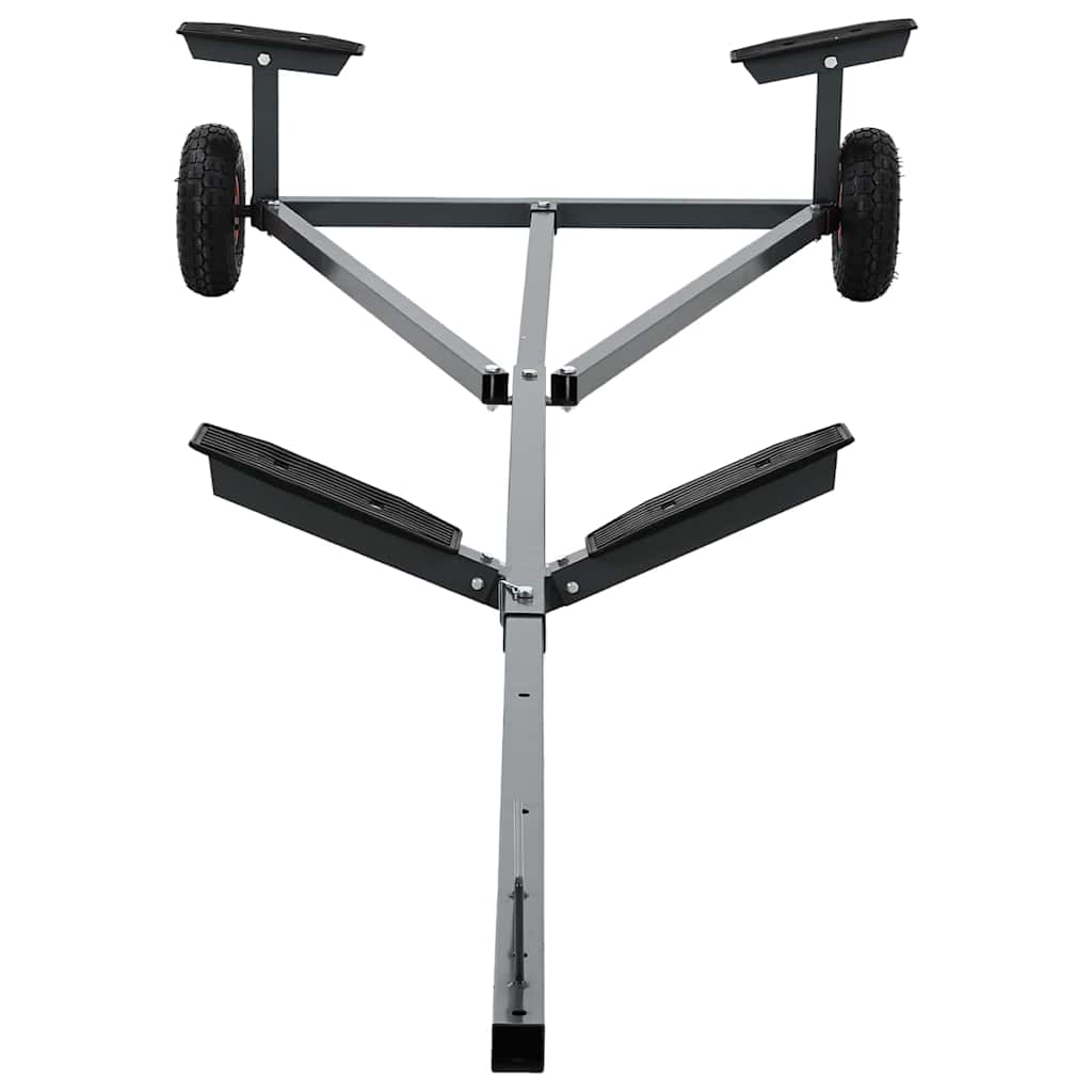 Rimorchio Per Barche Argento 302 X 107 X 42 Cm Acciaio - Image 5