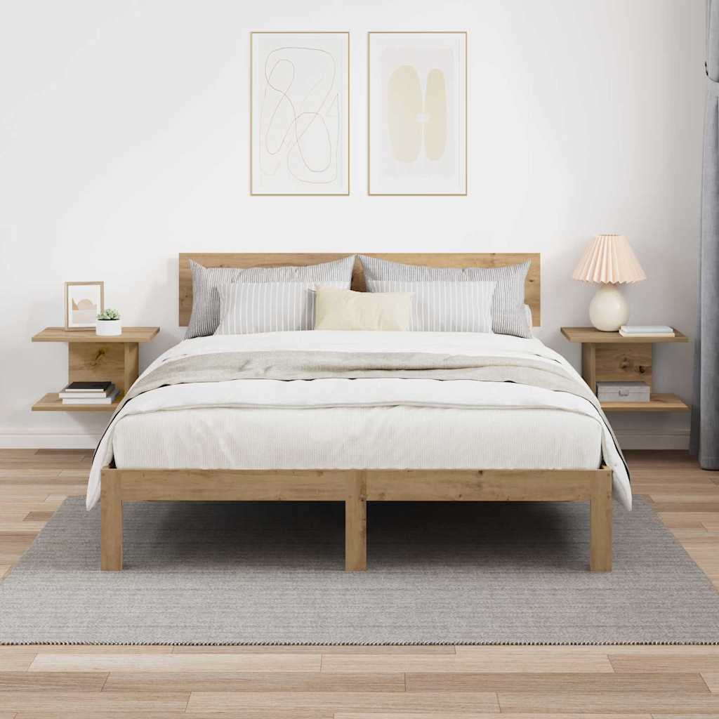 Comodino 2 Pcs Rovere Artigianale 40 X 30 X 25 cm - Image 4