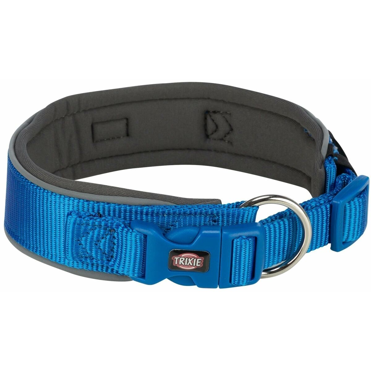 Collare Per Cani Trixie Premium Grafite Blu Cobalto L/xl 53-62 cm