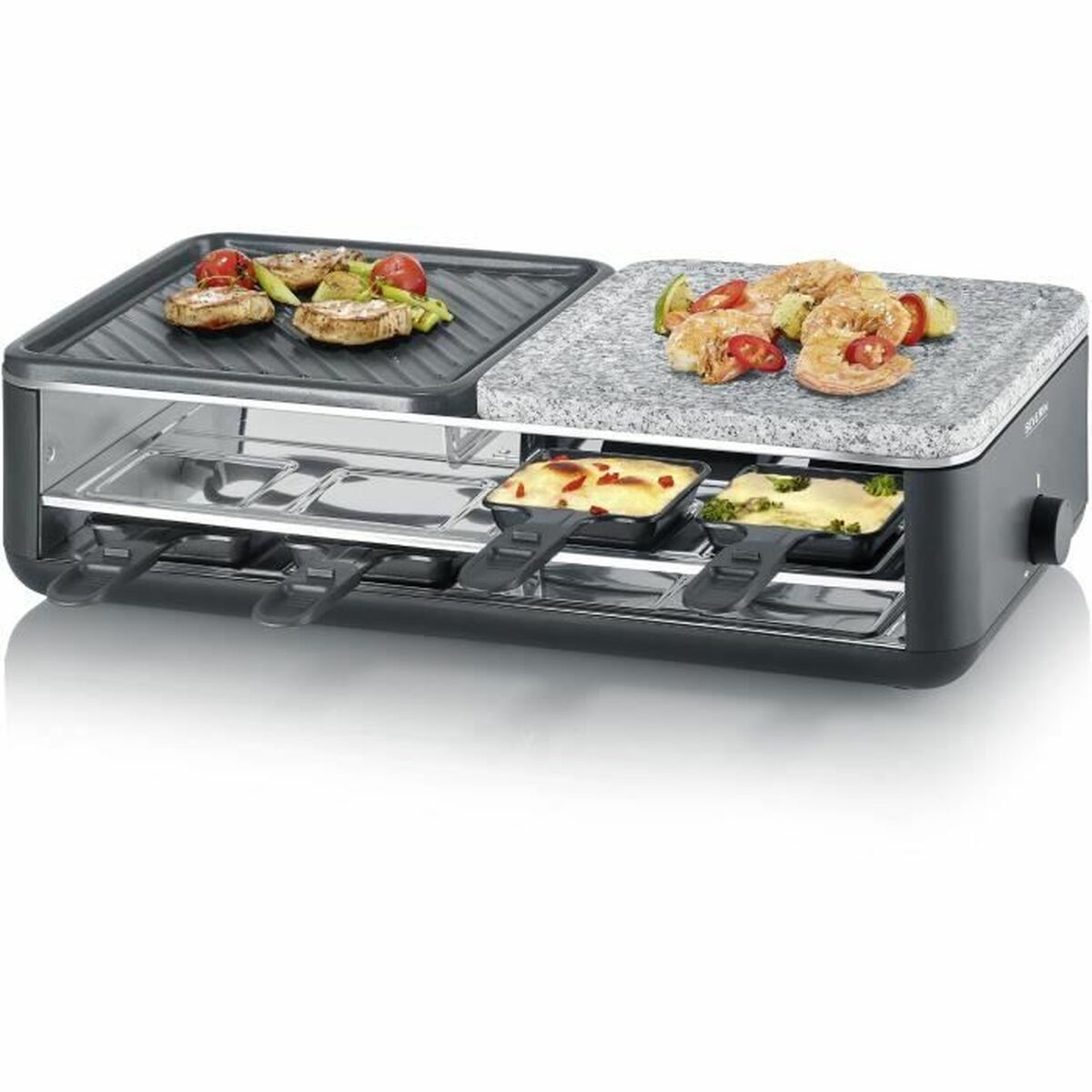 Raclette Severin Rg2366 Nero Noir 1300 W