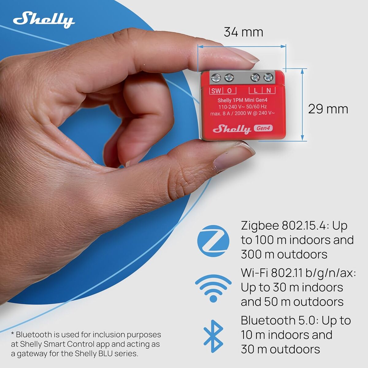 Presa Intelligente Shelly S4sW-001p8eu Bluetooth WI-Fi Bluetooth 5.0 - Image 6