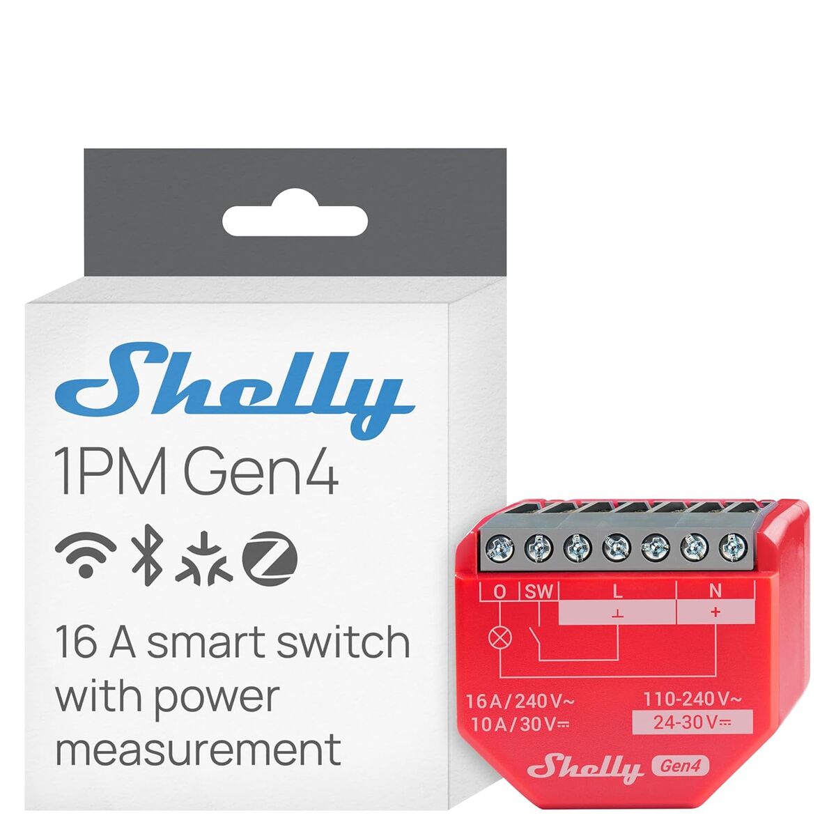 Presa Intelligente Shelly S4sW-001p16eu Bluetooth WI-Fi Bluetooth 5.0 10 A - Image 4
