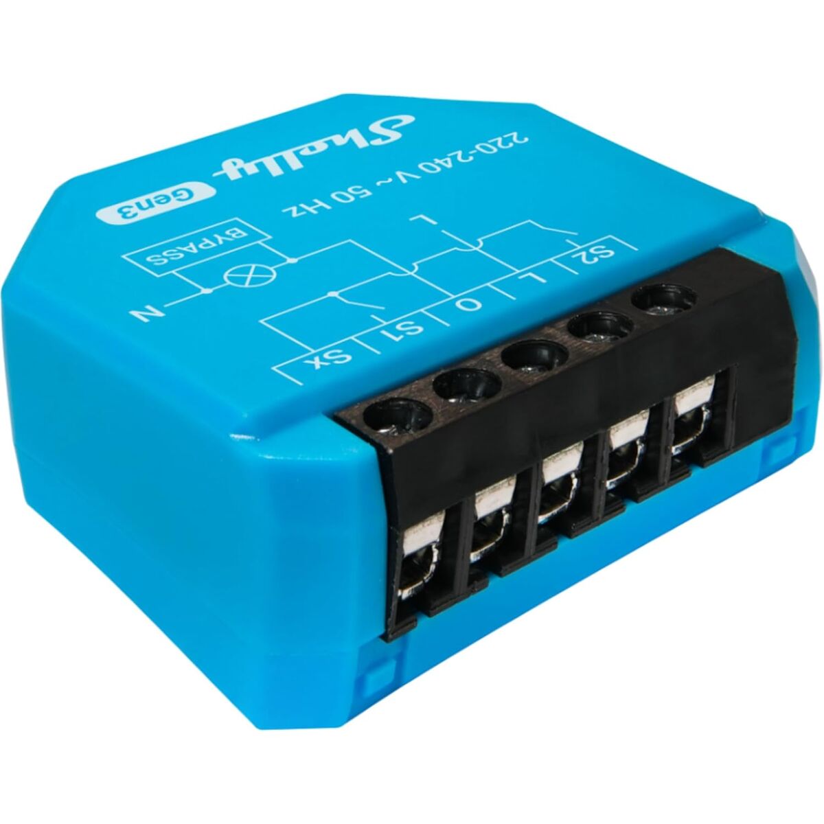 Presa Intelligente Shelly S3sW-0a2x4eul Bluetooth WI-Fi 230 V 16 A