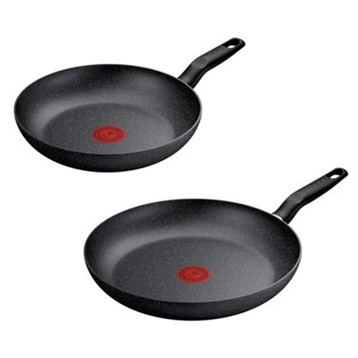 Padella Tefal Dark Essential Nero Alluminio Ø 24 Cm Ø 28 Cm 2 Pezzi (2 Unità)