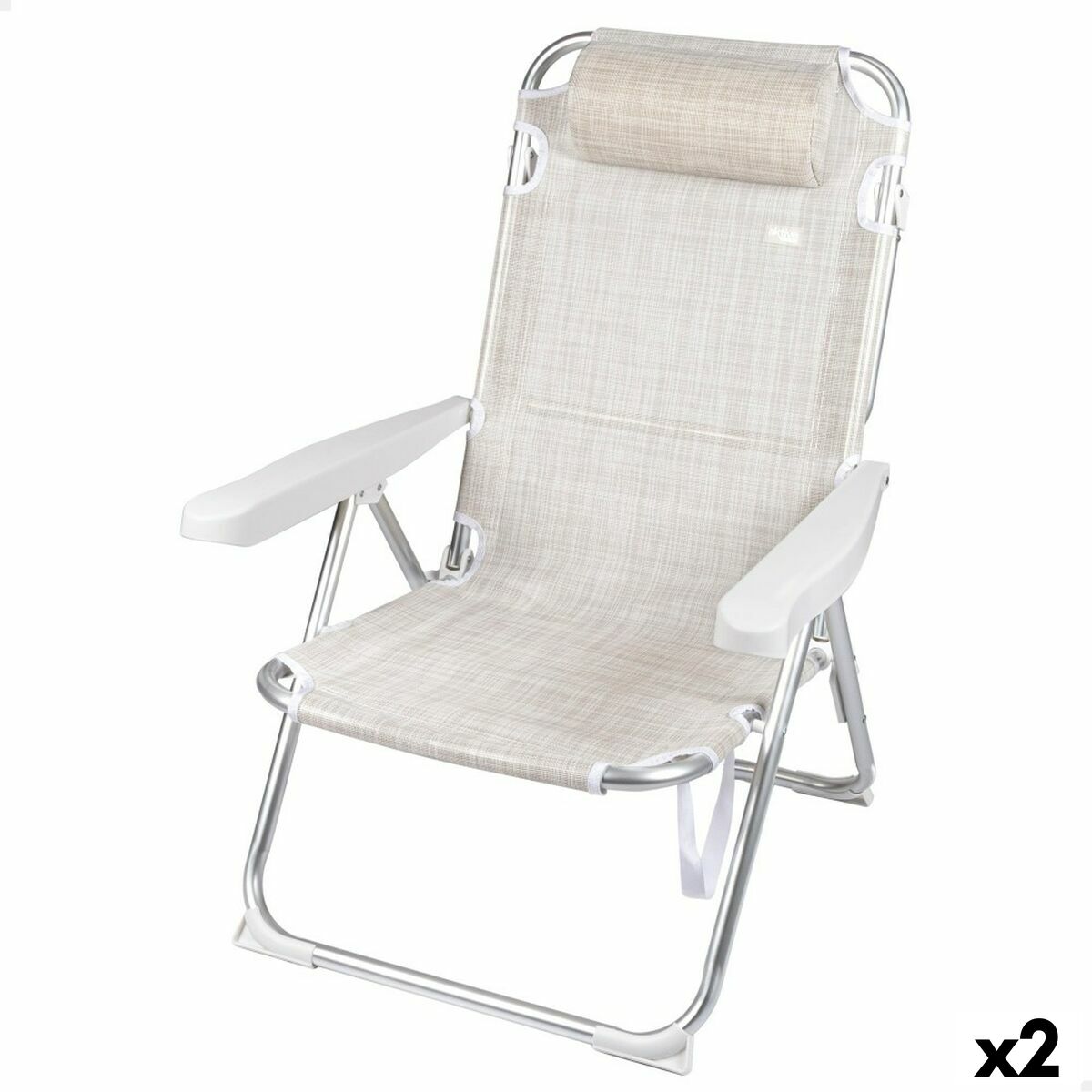 Sedia Pieghevole Aktive Ibiza 48 X 90 X 60 Cm (2 Unità)