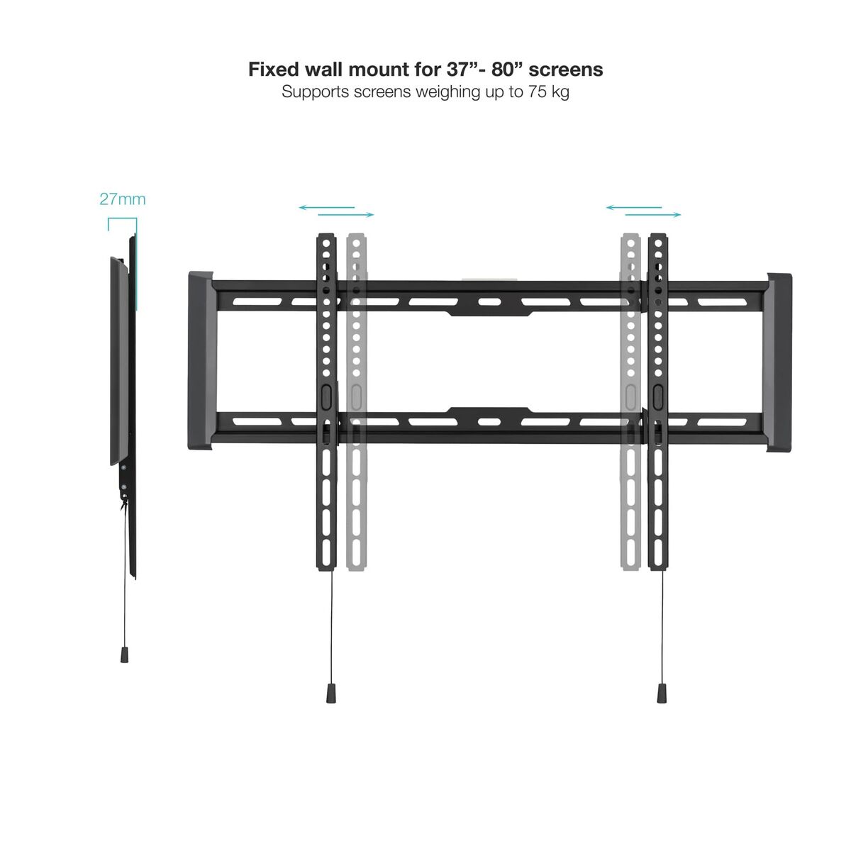 Supporto Tv Tooq Lp1083F-B 80" 75 kg - Image 6