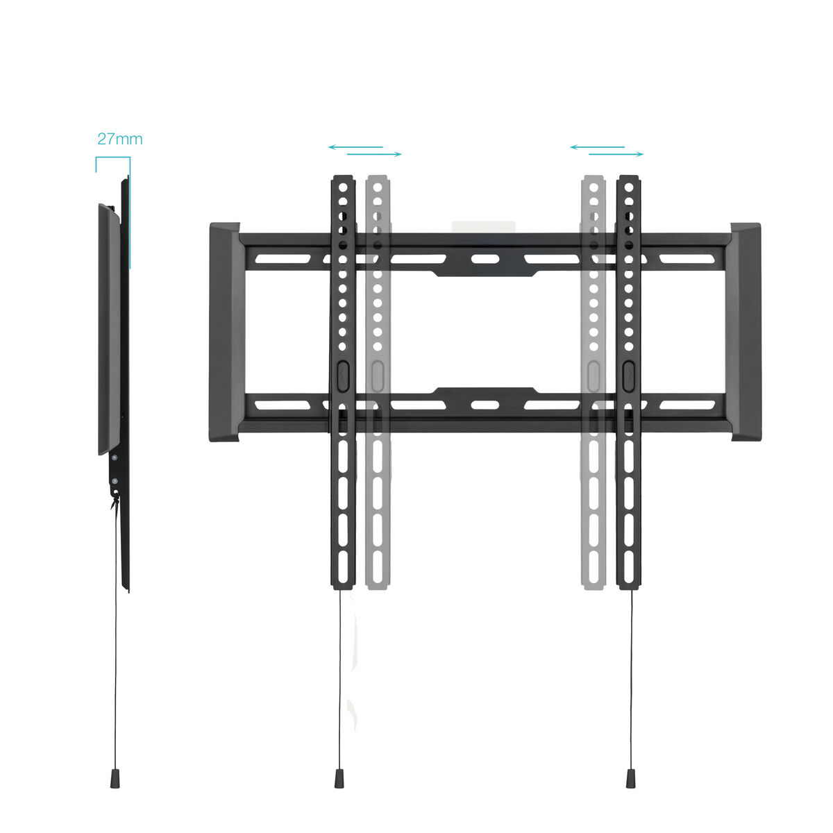 Supporto Tv Tooq Lp1073F-B 32" 70" 75 kg - Image 3