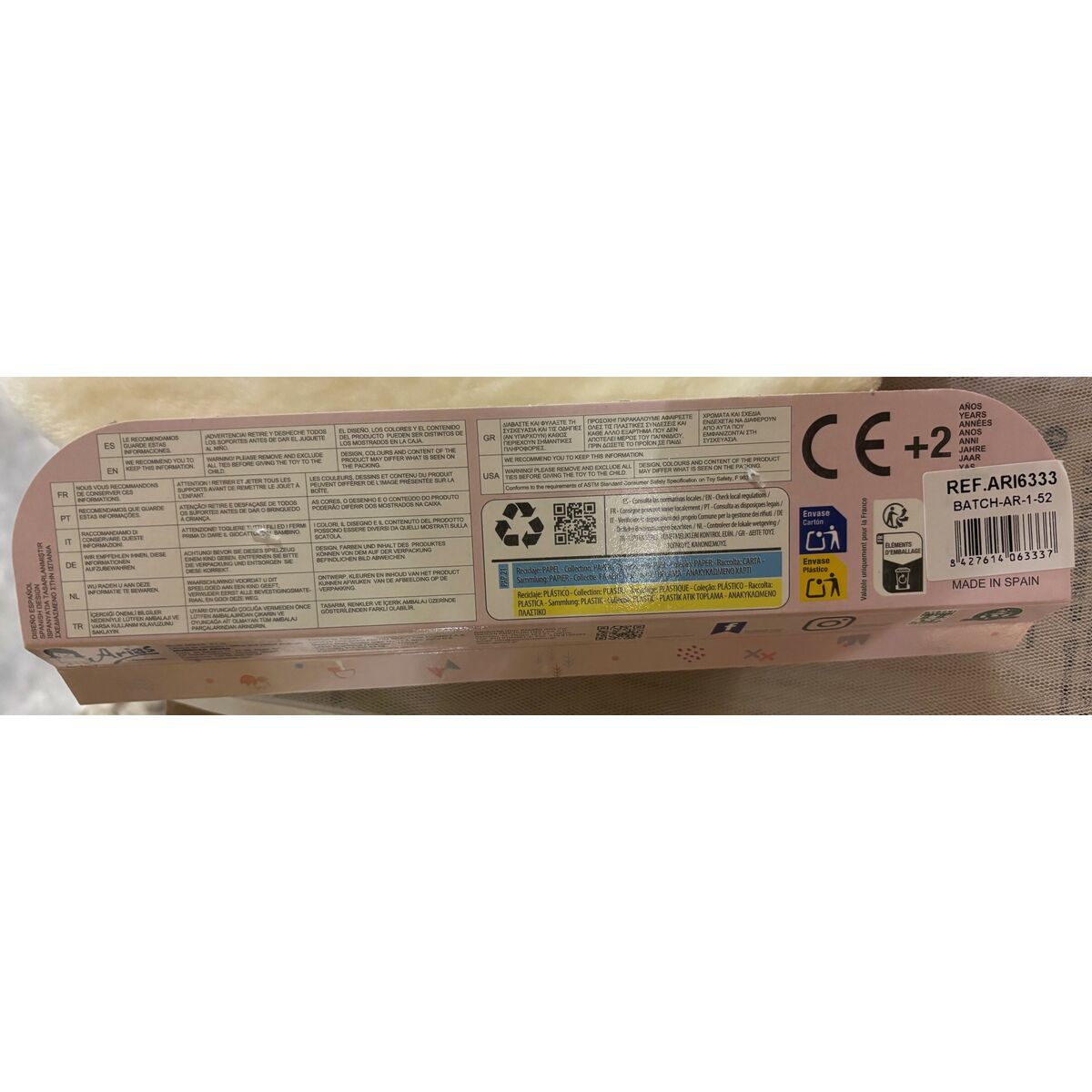 Zaino Porta Bambino Arias 40-45 Cm Beige - Image 3