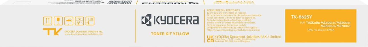 Kyocera 1t0c2kanl1 Tk8625y Ta Toner - Tonereinheit - Yellow (1t0c2kanl1)