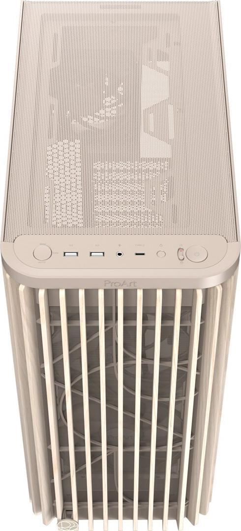 Asus Proart Modell Pa401 Mit Holzfront Und Glas Seitenteil - Farbe Beige - Integrierte Pwm Lüftersteuerung (90dc00m7-B39010)