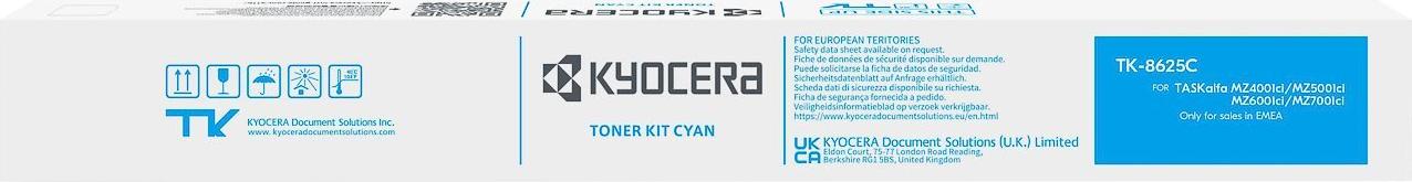 Kyocera Toner TK-8625c 1t0c2kcnl1 Cyan - Tonereinheit - Cyan (1t0c2kcnl1)