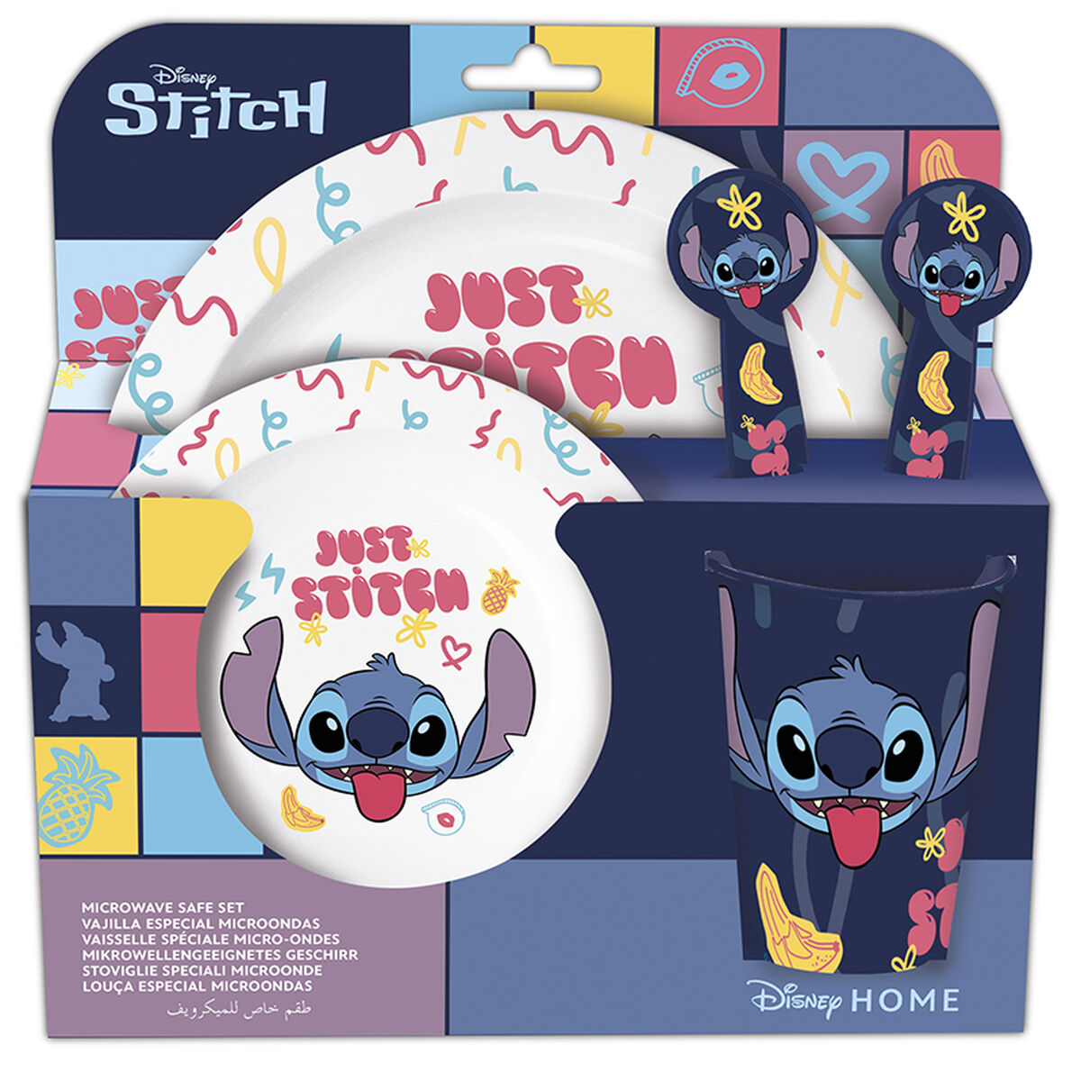 Set Di Stoviglie Per Bambini Stitch Sweet Per Bambini (5 Pezzi)