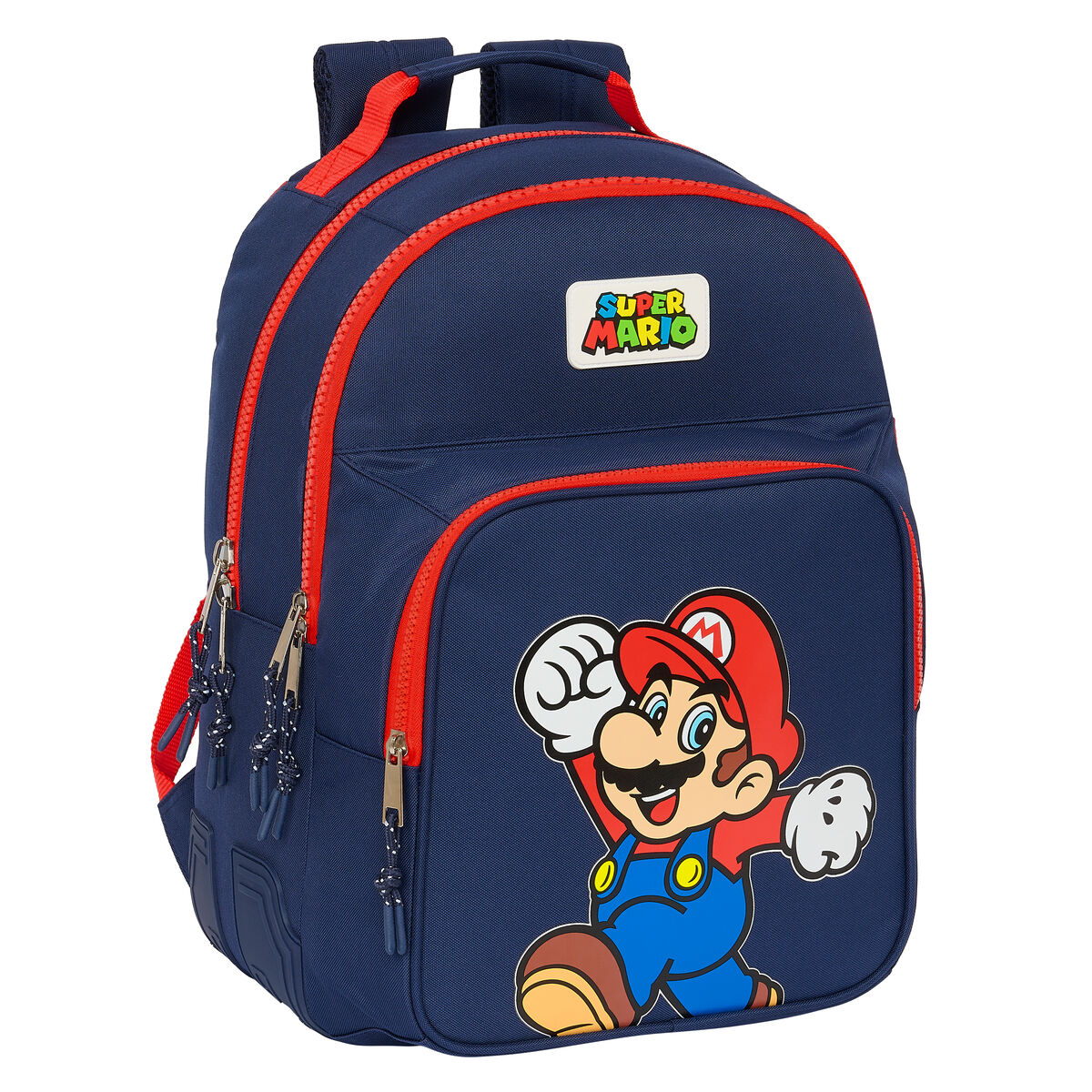 Zaino Scuola Super Mario World Blu Marino 32 X 42 X 15 cm