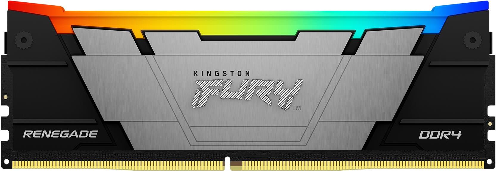 Kingston Fury Renegade Rgb - Ddr4 - Modul - 16gb - Dimm 288-Pin - 1800 Mhz / Pc4-28800 - Cl16 - NoN-Ecc - Schwarz (kf436c16rb12a/16)