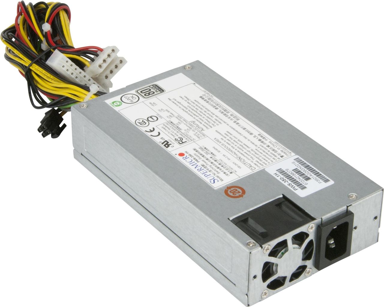 Supermicro PwS-350-1h - Netzteil (intern) - 80 Plus Platinum - Wechselstrom 100-240 V - 350 Watt - Aktive Pfc - 1u