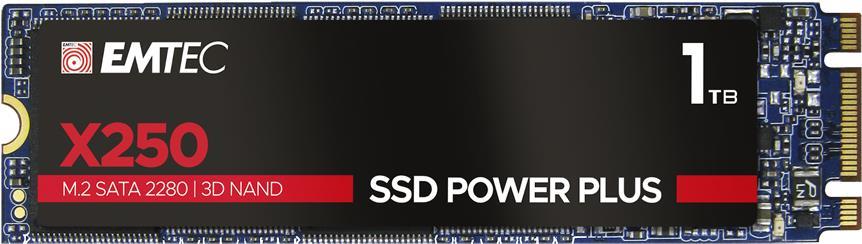 Emtec Ssd Power Plus X250 - Ssd - 1tb - Intern - M.2 2280 - Sata 6gb/s (ecssd1tx250)