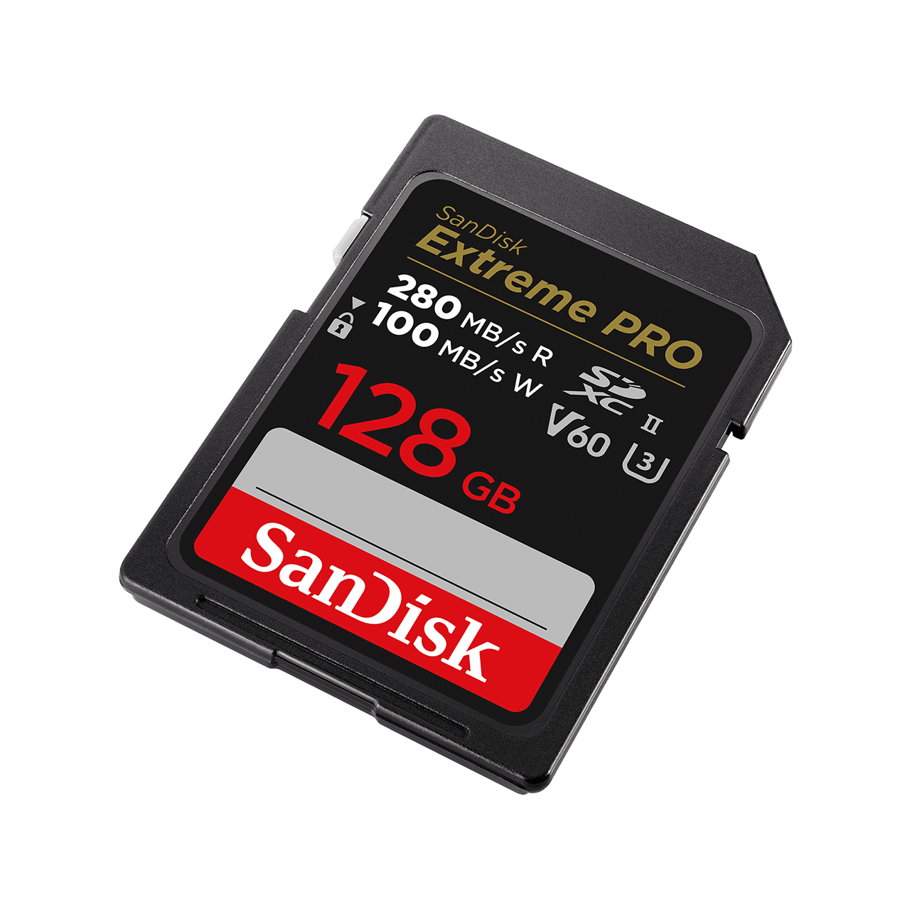 Sandisk Extreme Pro - FlasH-Speicherkarte - 128gb - Video Class V60 / UhS-Ii U3 / Class10 - Sdxc UhS-Ii (sdsdxeP-128G-Gn4in)