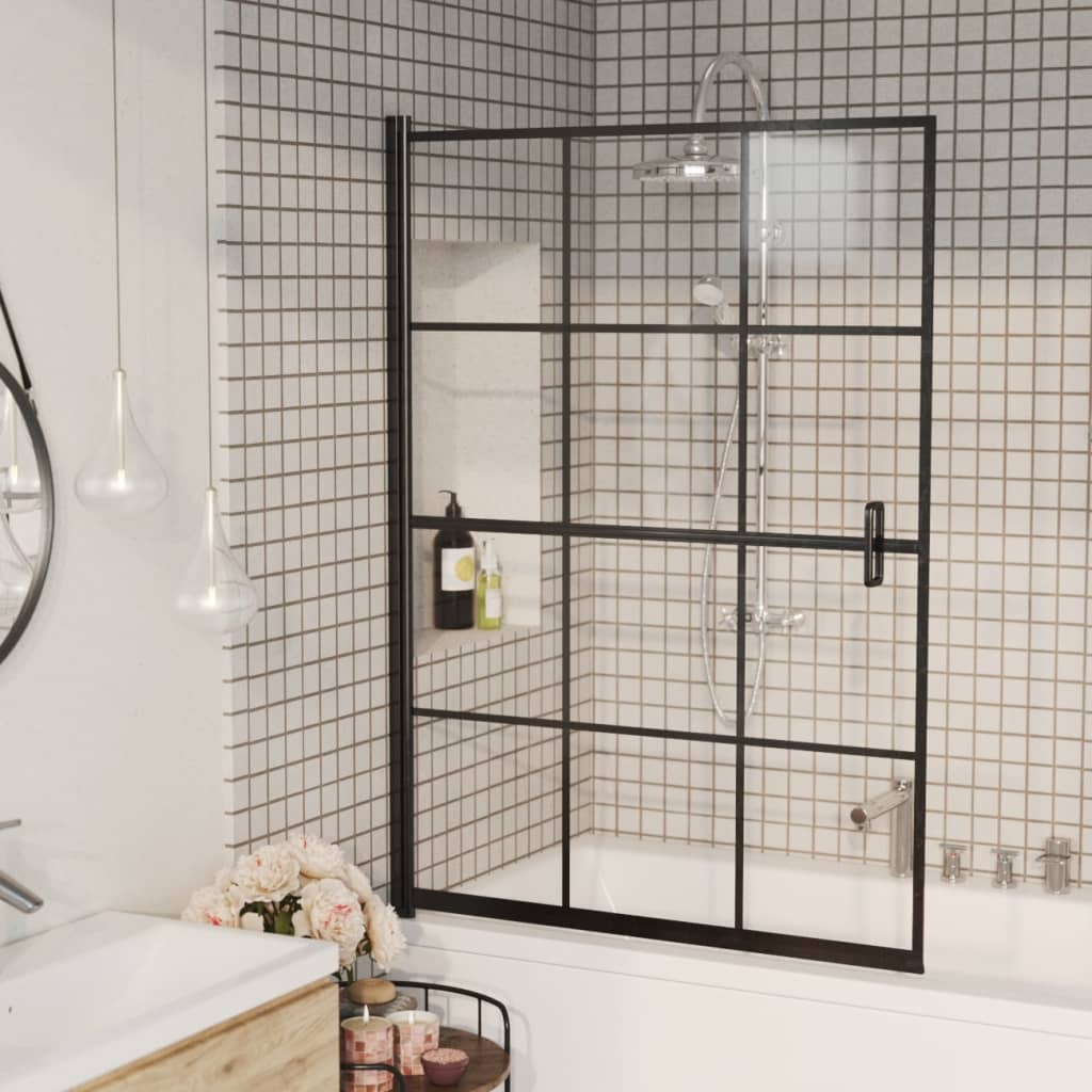 Pannello Per Box Doccia In Esg 100x140 Cm Nero