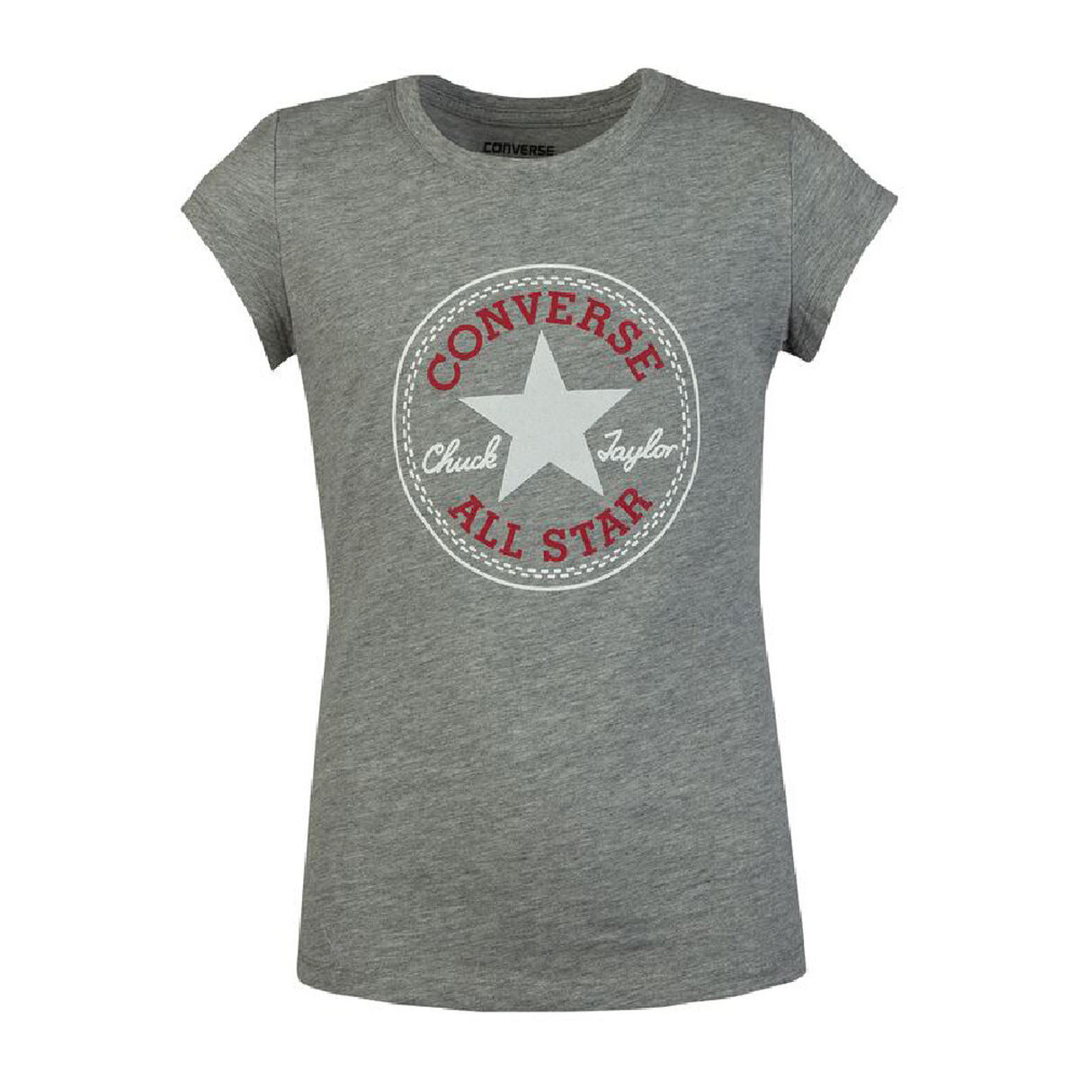 Maglia A Maniche Corte Per Bambini Converse Timeless Chuck Patch G Grigio Taglia:10-12 Anni