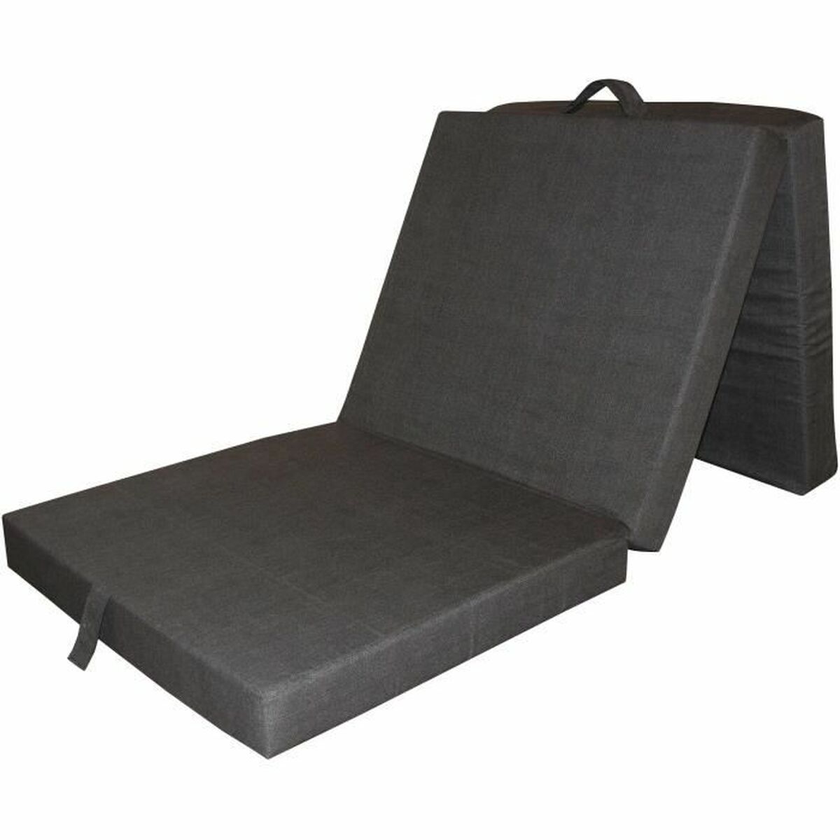 Poltrona Da Terra Grigio 190 X 70 X 9 Cm Pieghevole Multiposizione