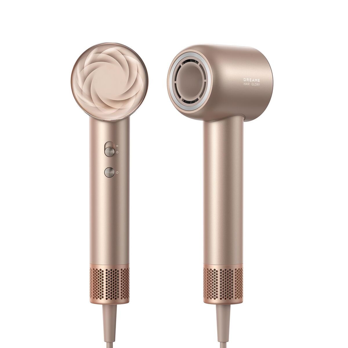 Dreame Asciugacapelli Glory Mix 1600w Ionico, 3 Bocchette Magnetiche, Oro