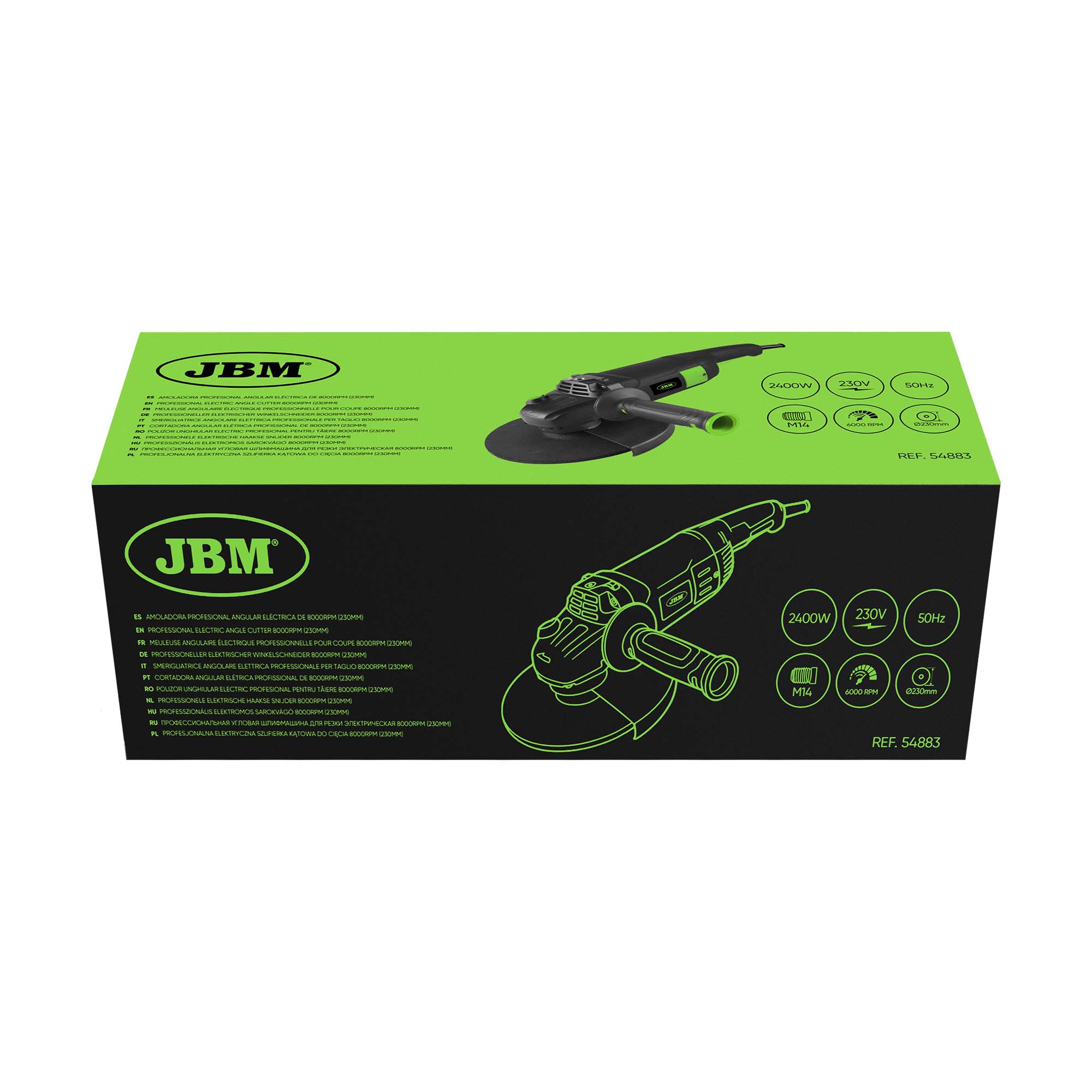 Smerigliatrice Angolare Elettrica Professionale Per Taglio 2400w (230mm) - Image 5