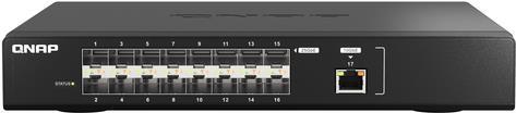 Qnap QsW-M5216-1t - Switch - Managed - 16 X 25 Gigabit Sfp28 + 1 X 10 Gigabit Ethernet - An Rack Montierbar