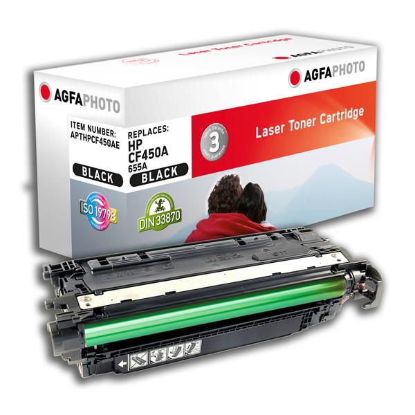 Agfaphoto Apthpcf450ae Cartuccia Toner 1 Pz Compatibile Nero (toner Black, Rpl. Cf450a 655a - Apthpcf450ae, 12500 Pages, - Black, 1 Pc[s] - Warranty: