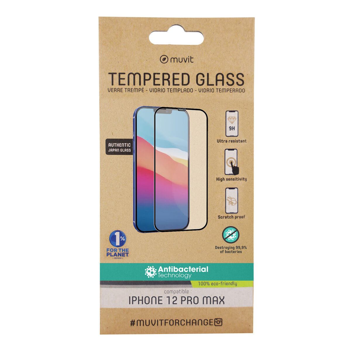 Protettore Schermo Per Cellulare Muvit For Change Iphone 12 Pro Max