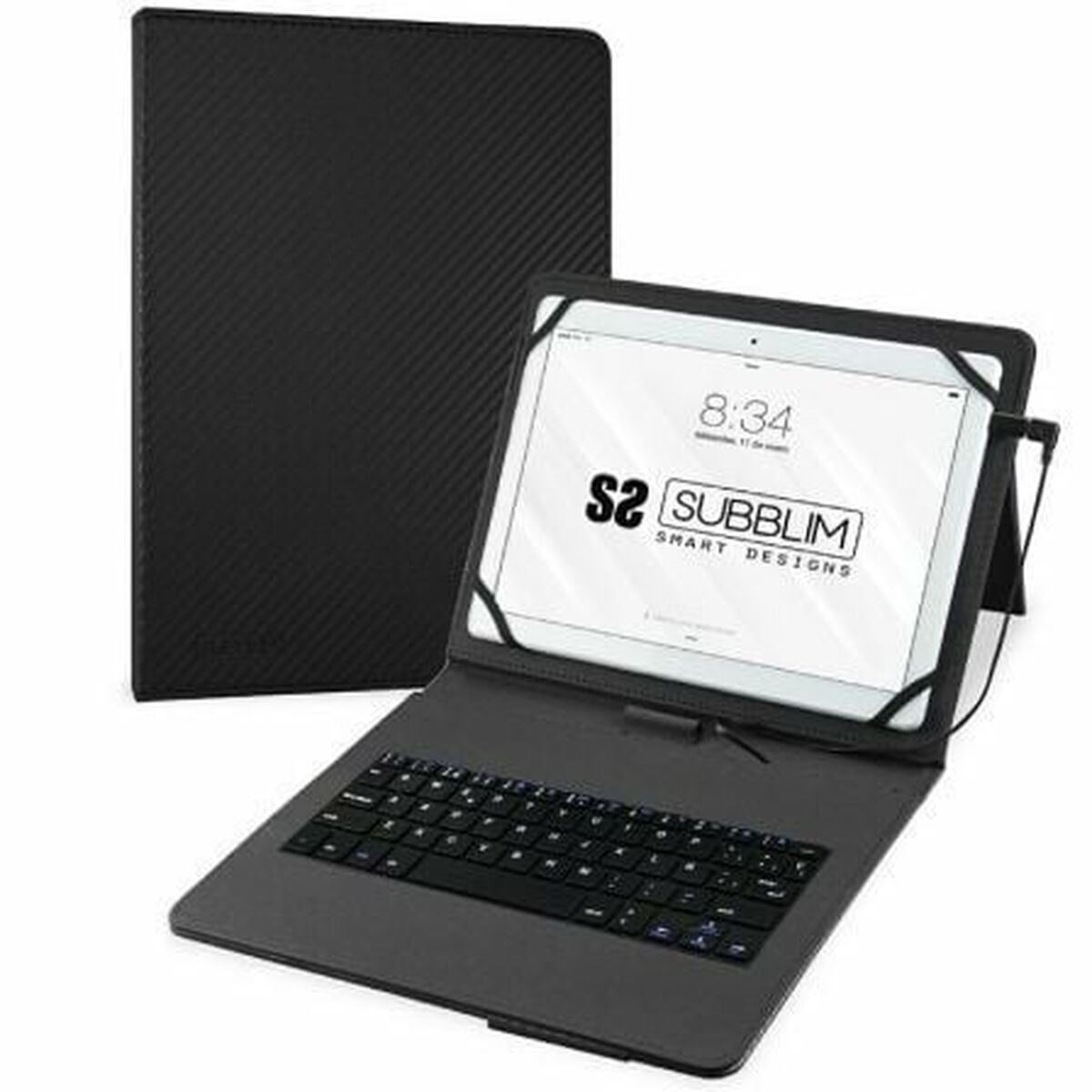 Custodia Per Tablet E Tastiera Subblim SuB-Kt1-Usb001 Nero Qwerty In Spagnolo